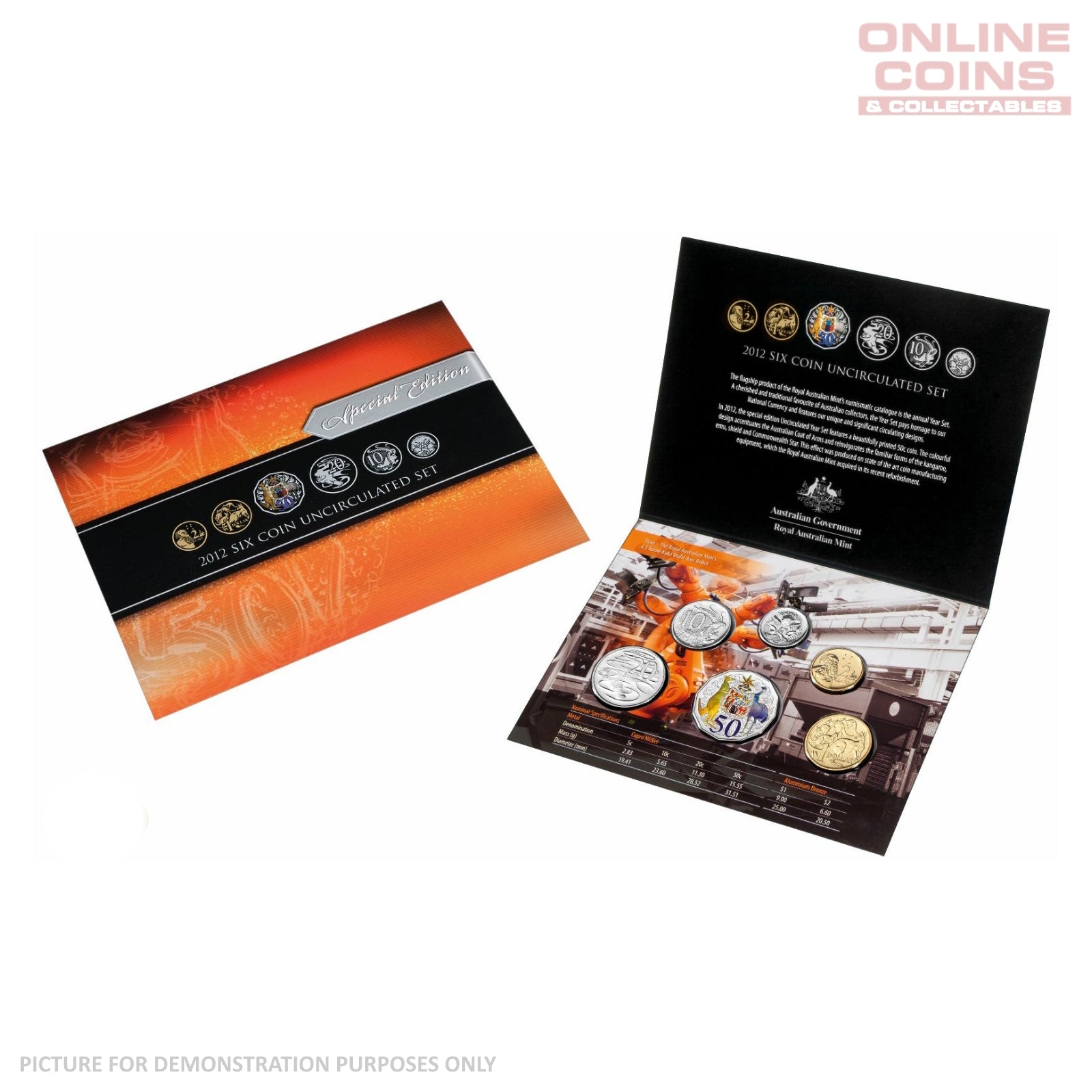 2012 Six Coin Uncirculated Year Set - Special Edition